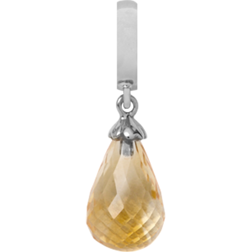 Image of Christina Collect Citrine Drop sølv charm*